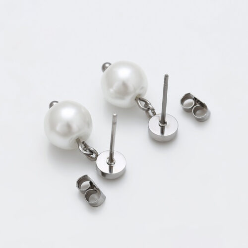 Aretes Perlas con brillantes - Image 2